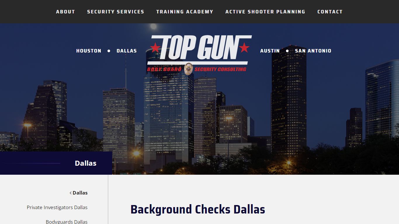 Background Checks - Dallas PI Services | Top Gun Security Consulting